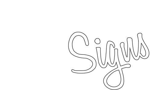 Townsend Signs Black White Socials Logo